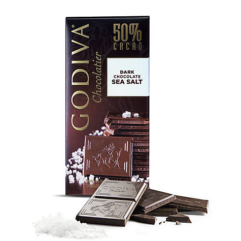 GODIVA 海鹽50%黑巧克力(100g/片)