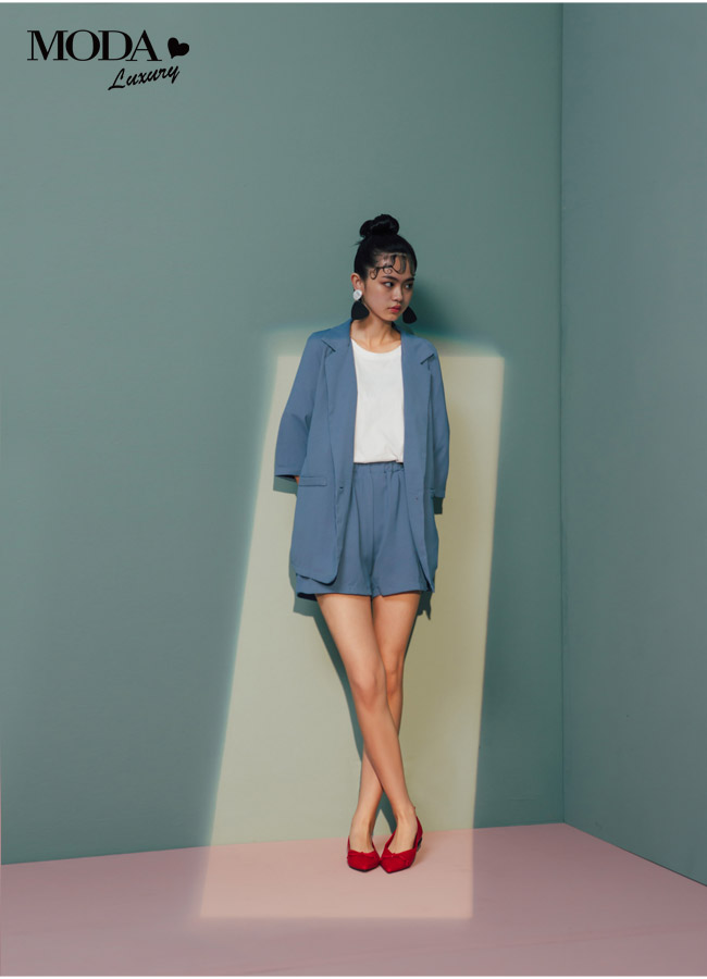 低跟鞋 MODA Luxury 極致尖楦蝴蝶結造型全真皮低跟鞋－紅