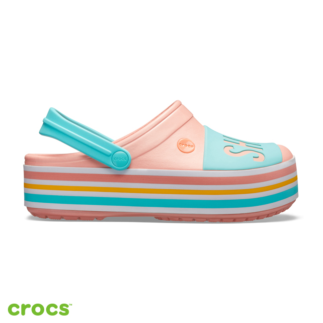 Crocs 卡駱馳 (中性鞋) Shine on厚底卡駱班 205699-737