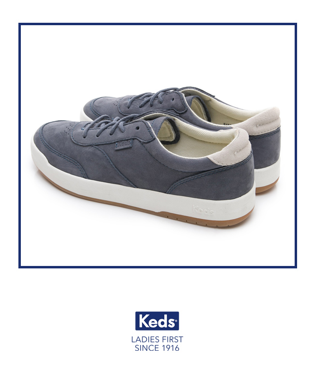 Keds MATCH PIONT 經典復刻牛巴戈休閒鞋-藍色