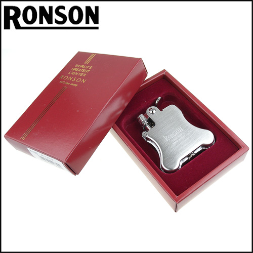 RONSON Banjo系列燃油打火機-緞銀款