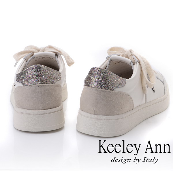 Keeley Ann我的日常生活 經典星星休閒滑板鞋(灰色-Ann系列)