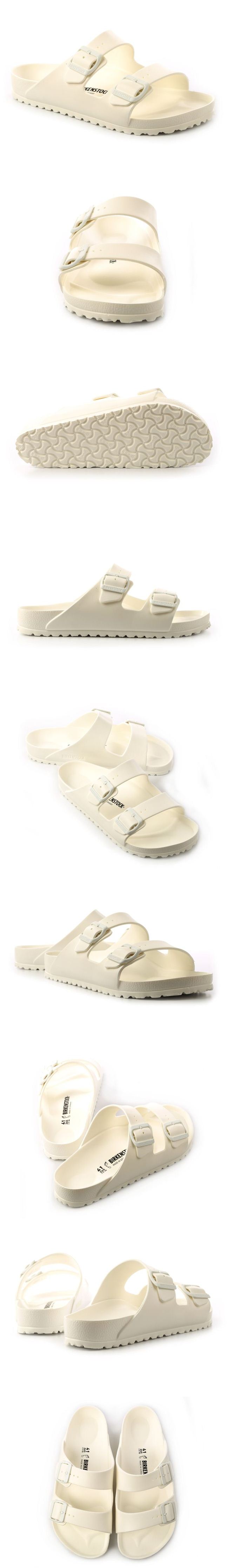 勃肯BIRKENSTOCK 129441。ARIZONA EVA經典二條拖鞋(白色)