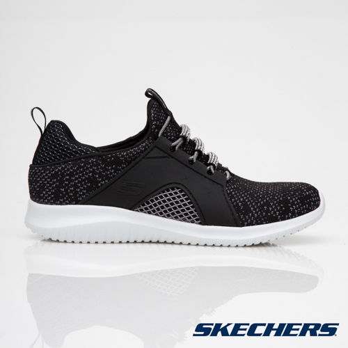 SKECHERS (女) 休閒系列 ULTRA FLEX - 12915BKW