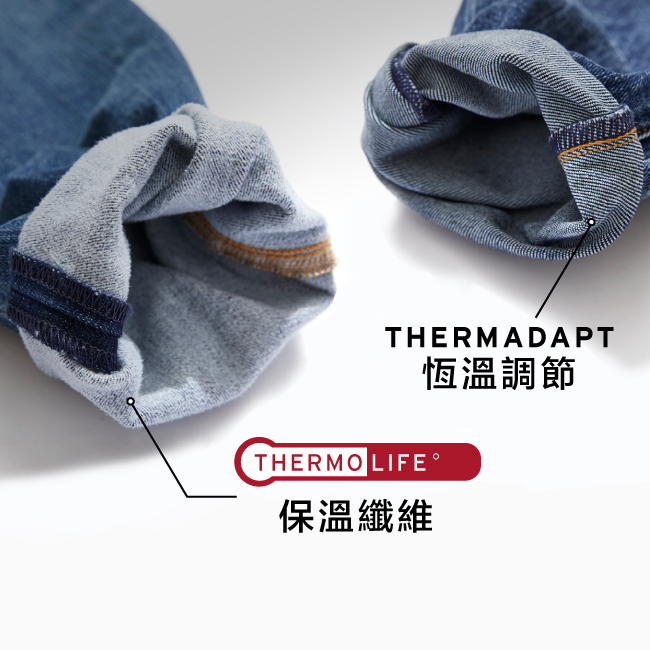 Levis 男友褲 中腰寬鬆版牛仔長褲 Warm Jeans 刷破補丁