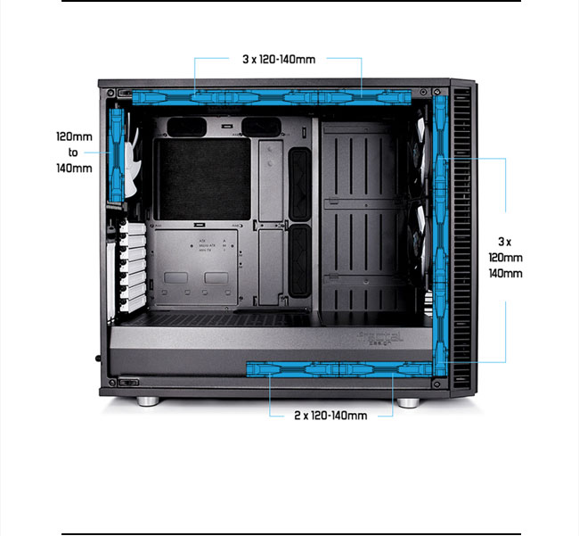 【Fractal Design】 Define S2 TG 永夜黑 鋼化玻璃透側電腦機殼