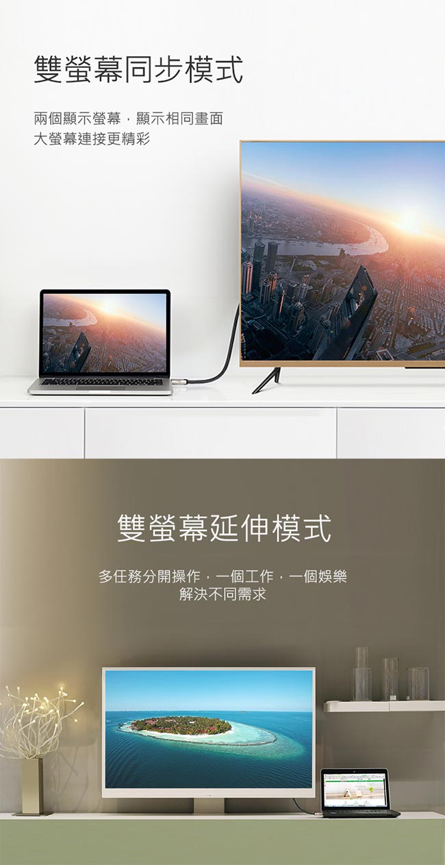 綠聯1.5M HDMI2.0傳輸線FLAT版