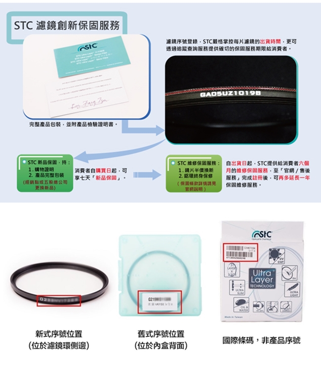 台灣STC濾鏡多層膜防刮防污薄框55mm保護鏡Ultra Layer UV Filter 55mm