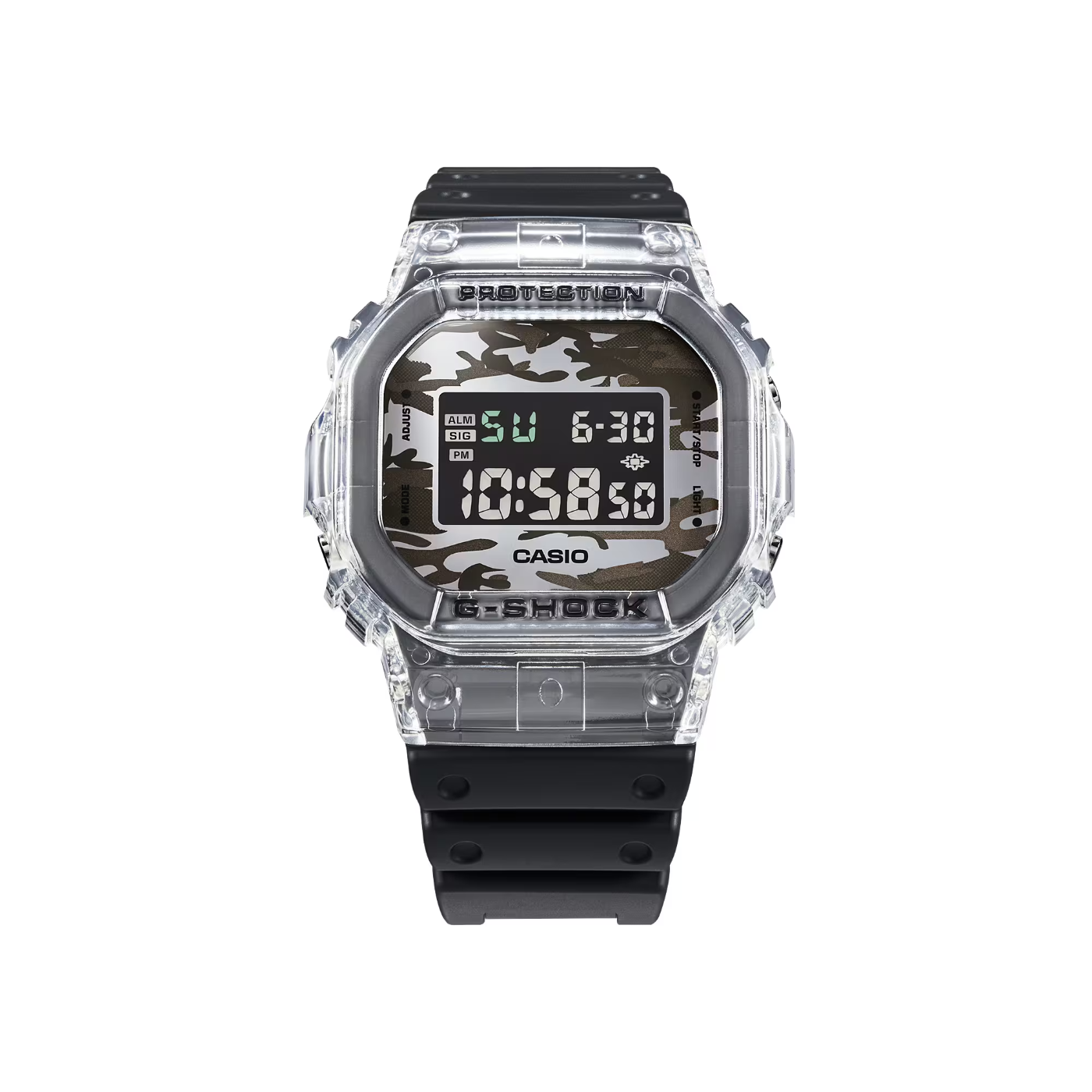 CASIO卡西歐G-SHOCK迷彩透明電子錶(DW-5600SKC-1) | G-SHOCK | Yahoo