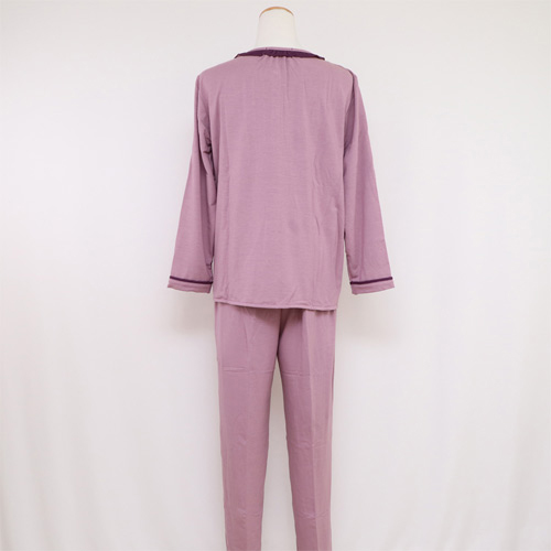 華歌爾睡衣-咖啡紗居家休閒M-L長袖睡衣褲裝(紫)