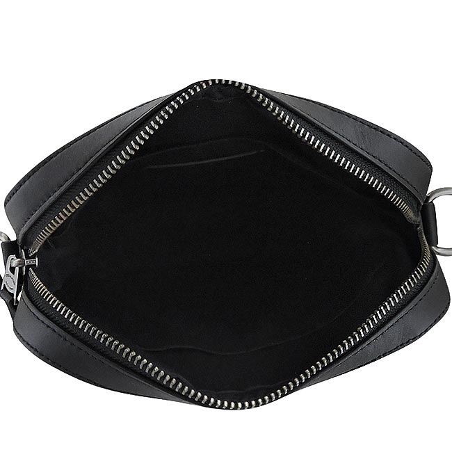 COACH 黑色大C PVC斜背包