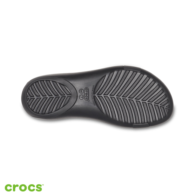 Crocs 卡駱馳 (女鞋) 瑟琳娜女士造型涼鞋 205601-01V