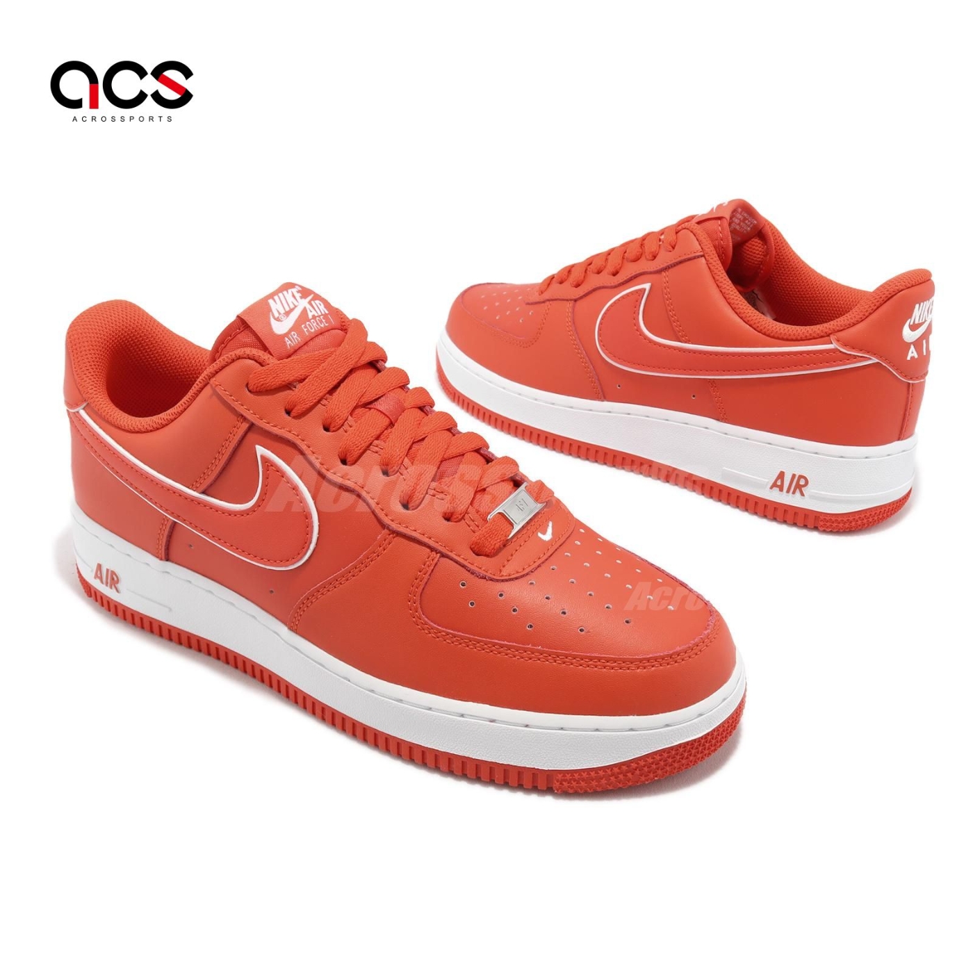 Nike 休閒鞋Air Force 1 07 紅白男鞋AF1 Picante Red 低筒DV0788-600