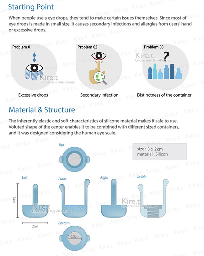 kiret 眼藥水瓶 輔助器/安全點眼藥水支架