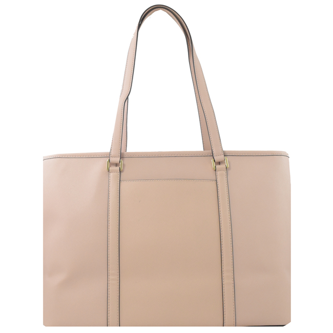 MICHAEL KORS Sady 金屬LOGO防刮牛皮大托特包(芭蕾粉)