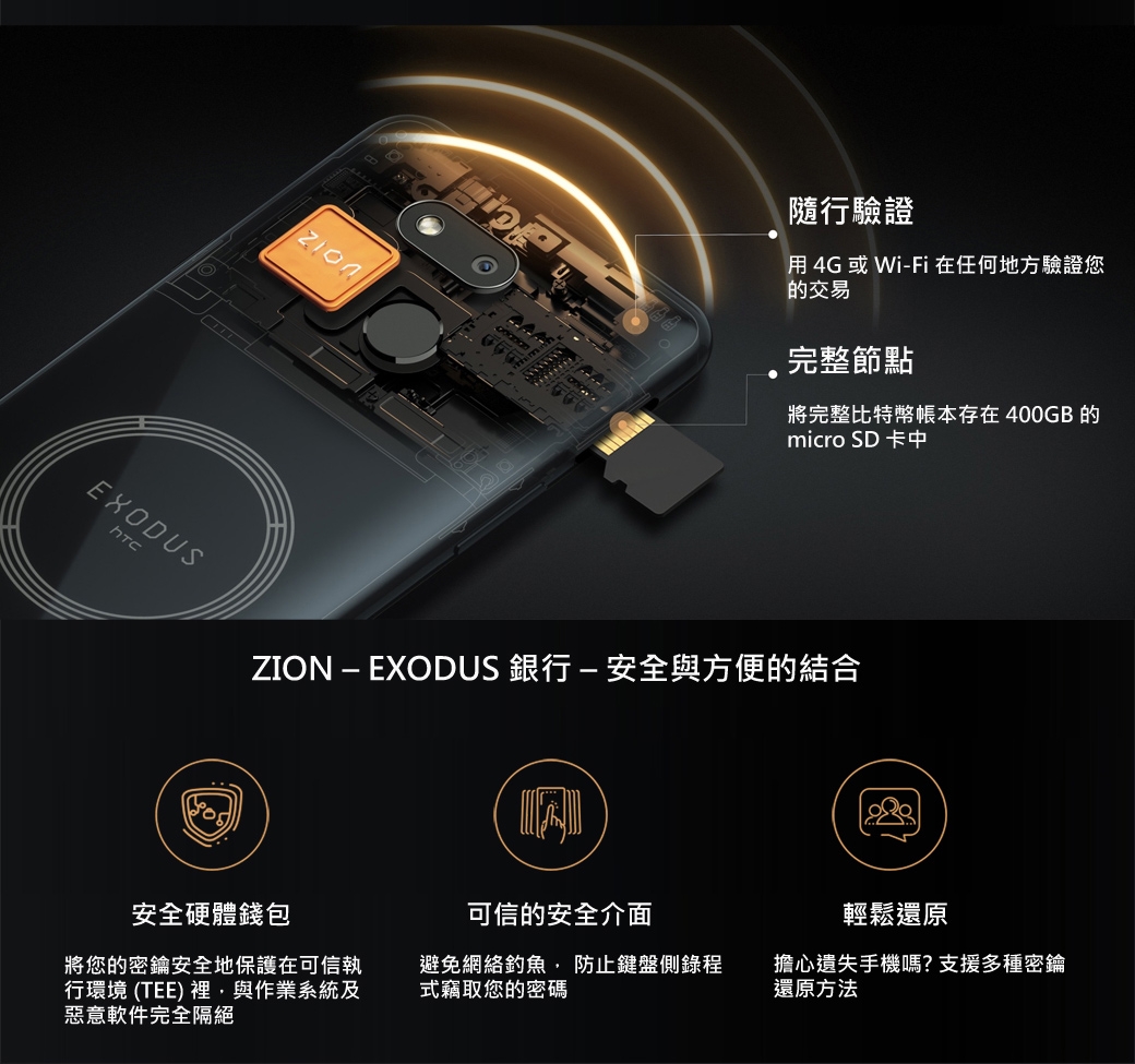 HTC EXODUS 1s (4G/64G) 加密手機