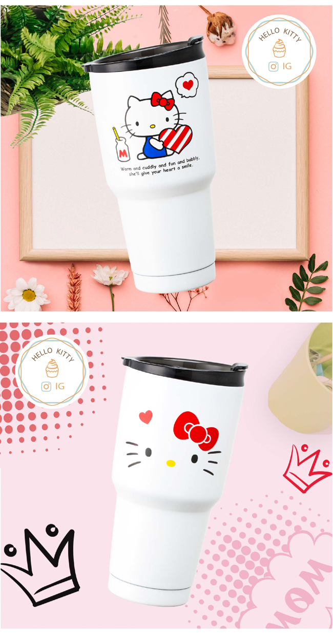 Hello Kitty x 蛋黃哥316不鏽鋼保冰保溫杯950ML