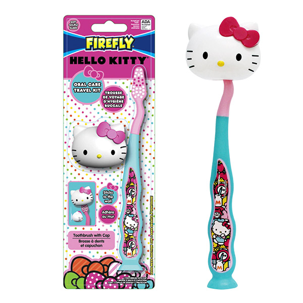 美國 FIREFLY Hello Kitty 兒童牙刷(附造型刷蓋)