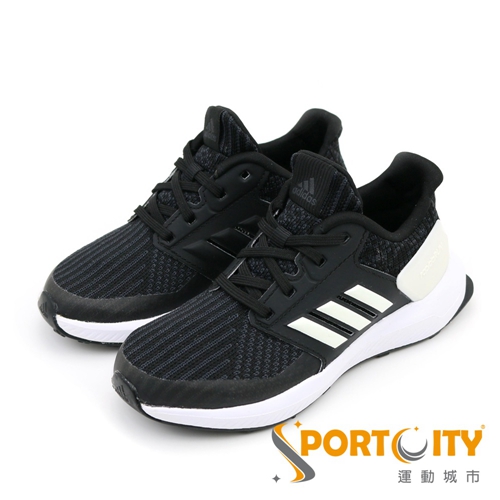 ADIDAS RapidaRun 兒童慢跑鞋 黑 AH2608