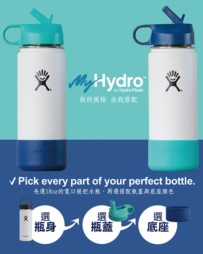 美國Hydro Flask 標準口提環型瓶蓋 橄欖綠