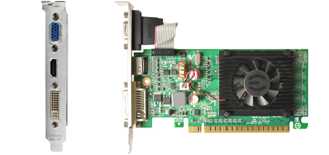 艾維克EVGA GT210 1GB DDR3 64 bit PCI-E 圖形加速卡