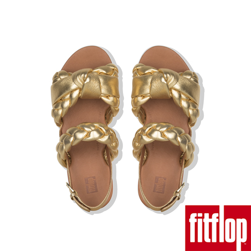 FitFlop METALLIC BACK STRAP SANDALS-黃金色