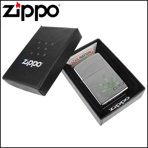 ZIPPO 美系~Sublime-超優合唱團-大麻葉圖案打火機