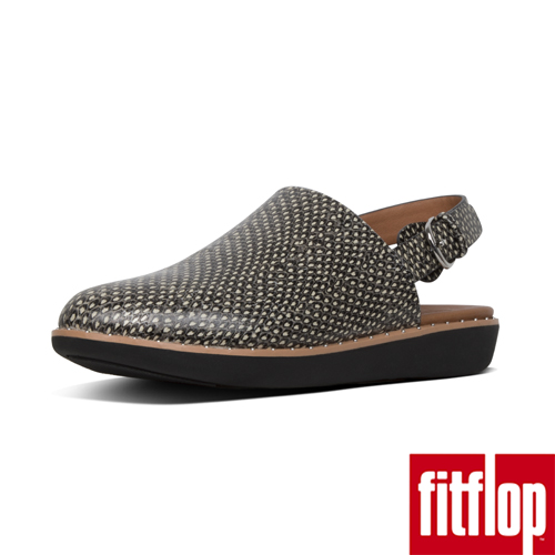 FitFlop SAGE後帶穆勒鞋蛇紋