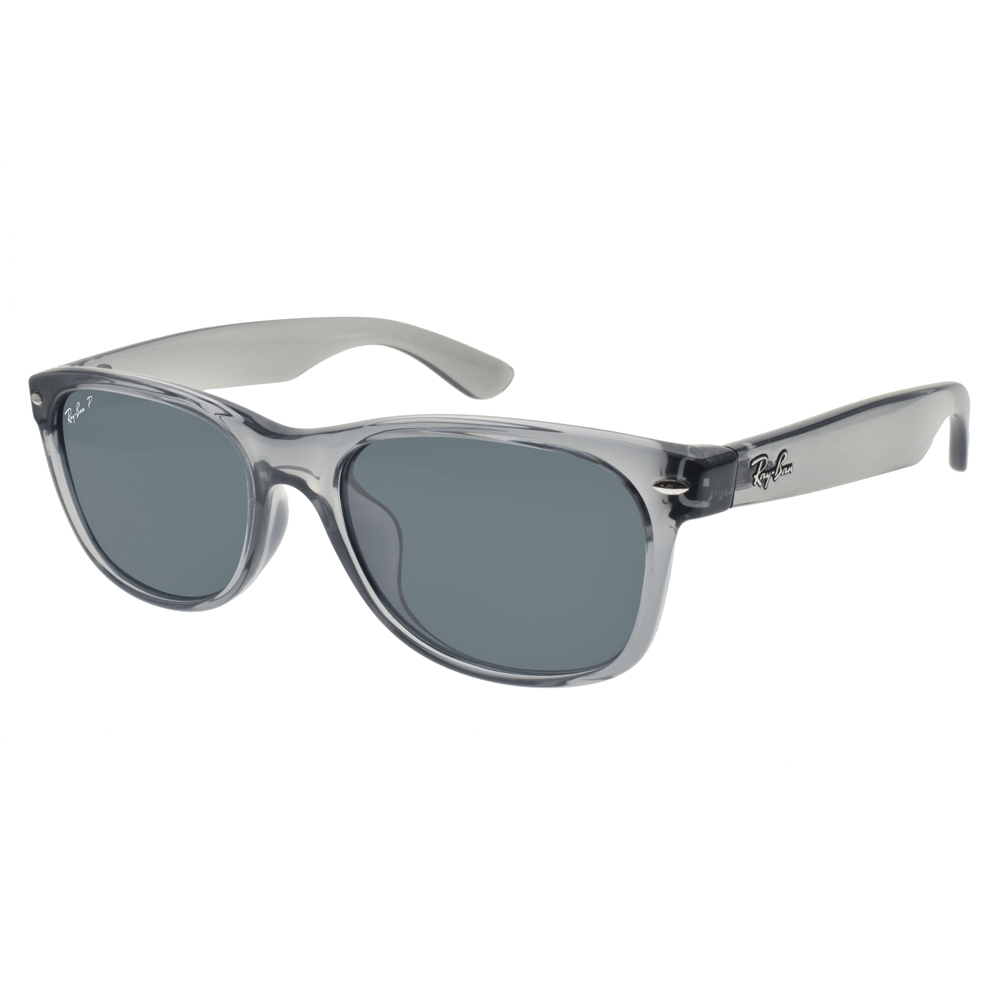 RayBan雷朋New Wayfarer 偏光太陽眼鏡/透灰藍#RB2132F