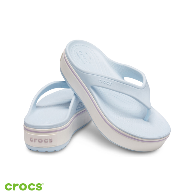 Crocs 卡駱馳 (中性鞋) 厚底卡駱班人字拖 205681-4JR