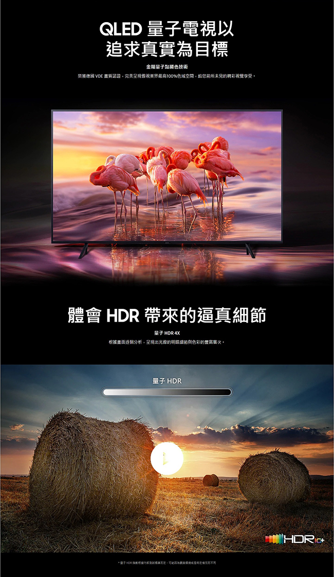 SAMSUNG三星 49吋 4K QLED量子液晶電視 QA49Q60RAWXZW