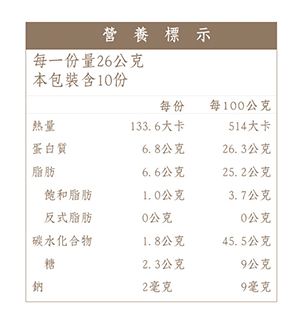 余順豐-白芝麻花生酥(260g)