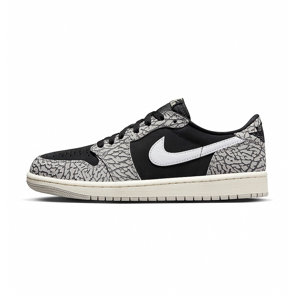 Nike GS Air Jordan 1 Retro Low OG Black Cement 24.5cm CZ0858-001-