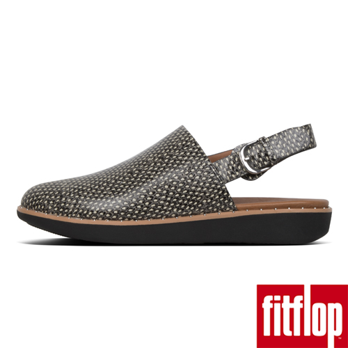 FitFlop SAGE後帶穆勒鞋蛇紋