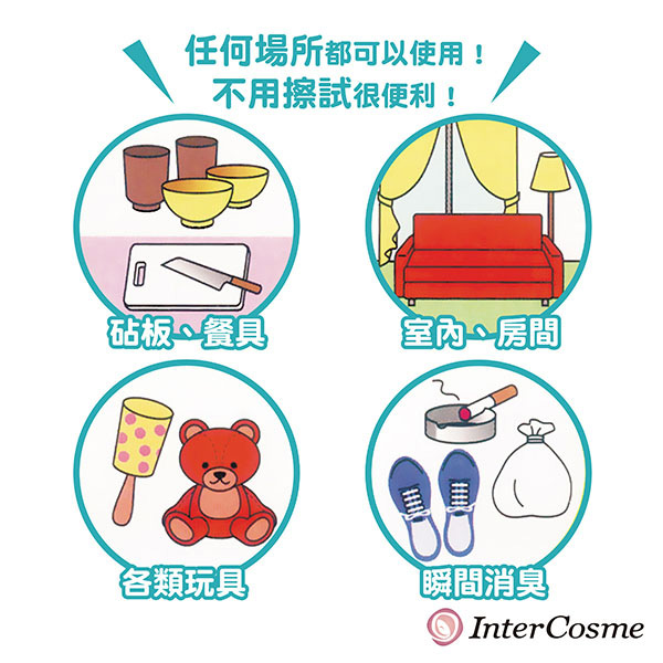 日本Inter cosme-諾羅剋星噴劑隨身瓶100ml-4入組(單瓶約可噴1000次)