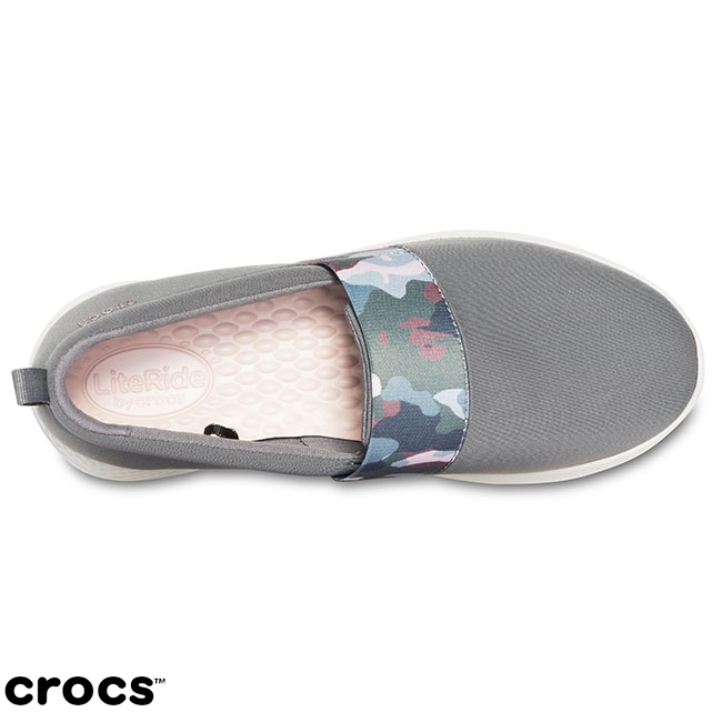 Crocs 卡駱馳 (女鞋) 女士LiteRide圖紋便鞋 205374-0E9