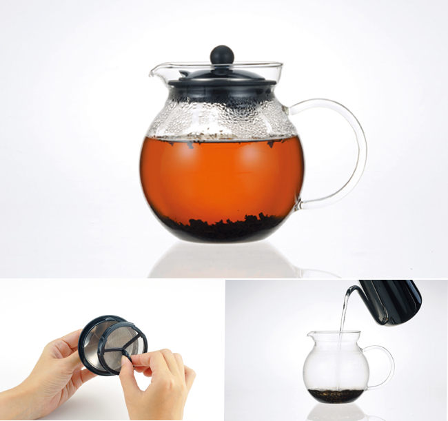 日本iwaki 耐熱玻璃茶壺（640ml）