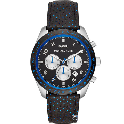 Michael Kors 個性三眼碼錶計時男錶(MK8706)43mm