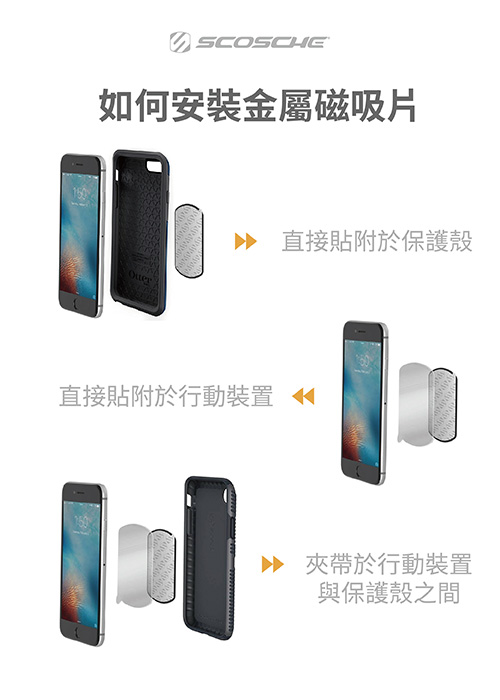 SCOSCHE CD插槽式磁鐵手機架