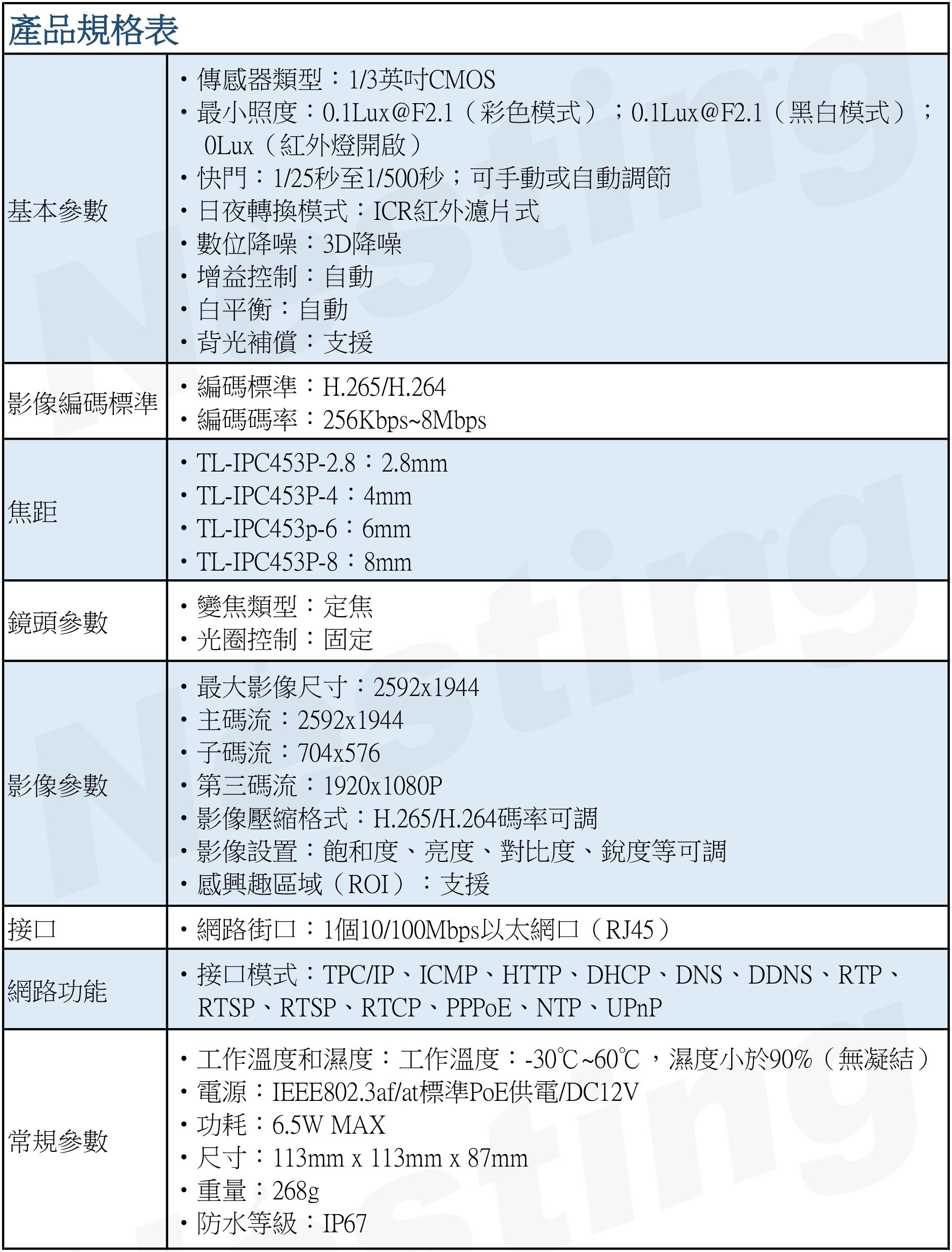 TP-LINK 500萬PoE紅外網路攝影機 TL-IPC453P