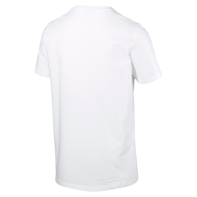PUMA-男性流行系列棕櫚樹照片短袖T恤-白色-歐規