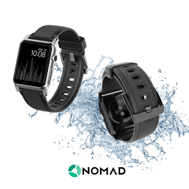 美國NOMAD (Apple Watch 42/44mm專用錶帶) 堅固矽膠錶帶