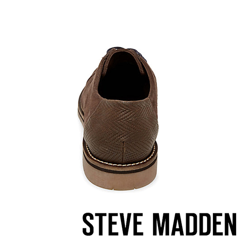 STEVE MADDEN-SOLEMN 絨面男士美式拼接式紳士鞋-絨咖