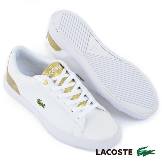 LACOSTE 女用運動休閒鞋-白色