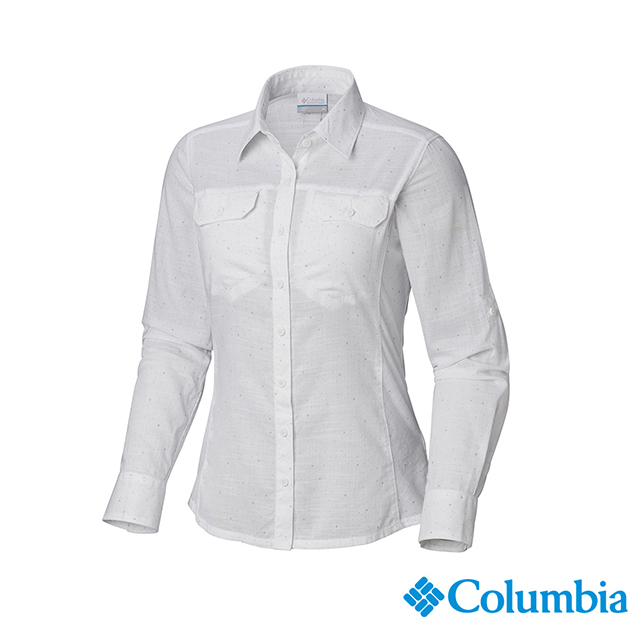 Columbia 哥倫比亞 女款-純棉長袖襯衫-白色 UAL79900WT