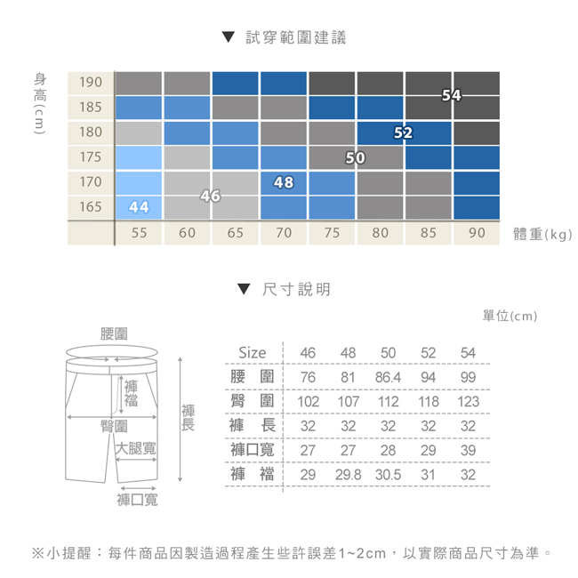 Christian 簡約時尚水洗運動短褲_灰藍(CS732-1)