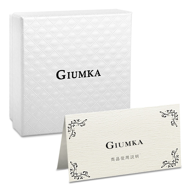 GIUMKA 圓滿雙圈耳環勾式鍍正白K-銀色款