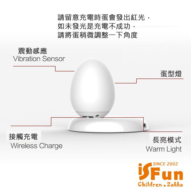 iSFun 軟軟雞蛋 USB充電夜燈