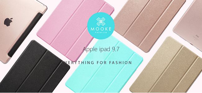 Mooke iPad 2017/2018 Nappa手工保護套-經典黑