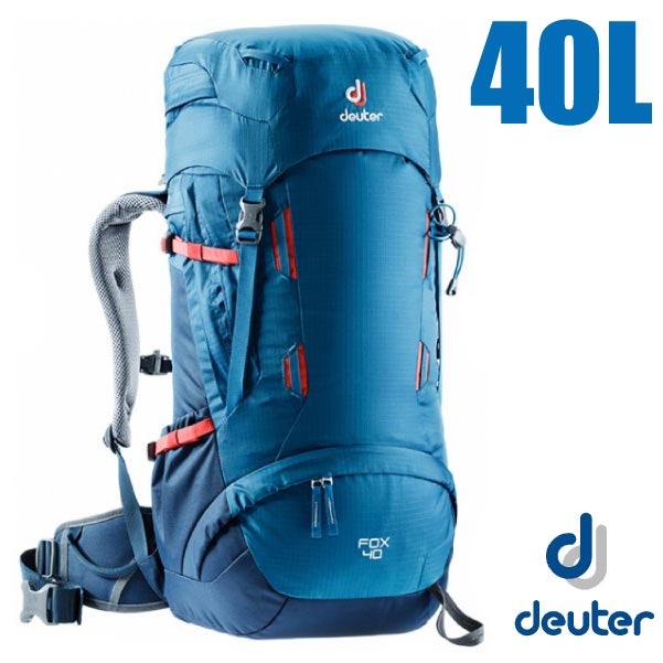 德國 Deuter Fox 40+4L 專業輕量拔熱透氣背包_藍/深藍